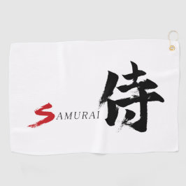 Toalla De Golf Caligrafía Japonesa Kanji Samurái
