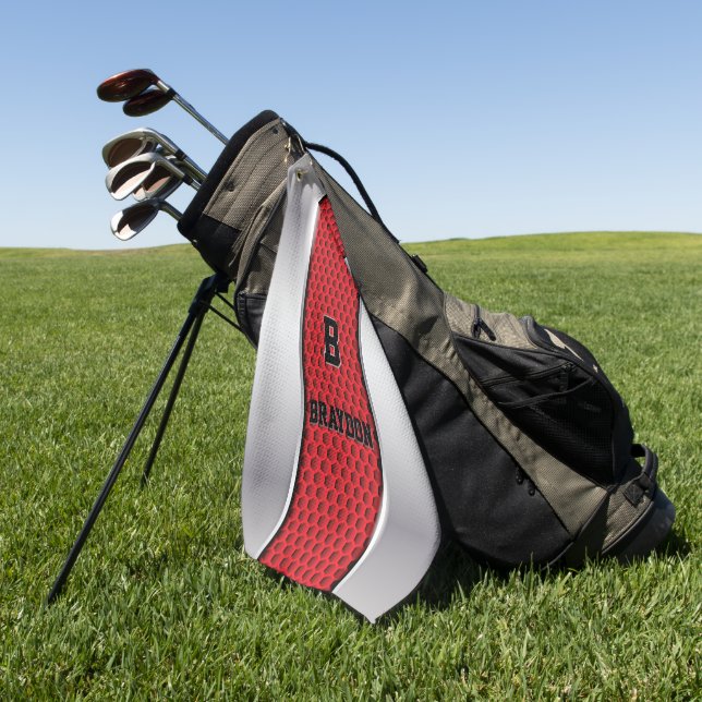 Toalla De Golf Cambiar el nombre inicial de la adición Textura ro (Verde)