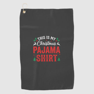 Toalla De Golf Camisa de pijama divertida de Navidad