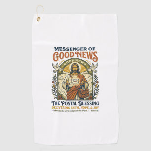 Toalla De Golf Camiseta de entrega de trabajador postal de Jesús