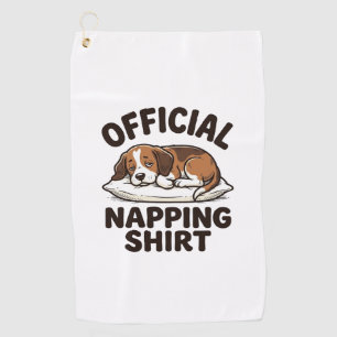 Toalla De Golf Camiseta Oficial para Dormir Perro Dormilón Diseño