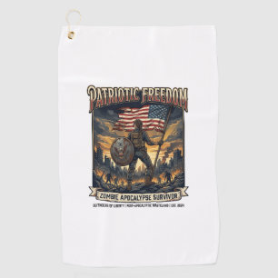 Toalla De Golf Camiseta Patriótica de Hierro Superviviente Apocal