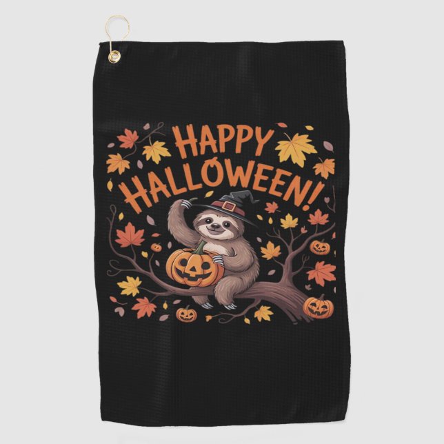 Toalla De Golf Camiseta sobredimensionada del Día de Halloween (Anverso)