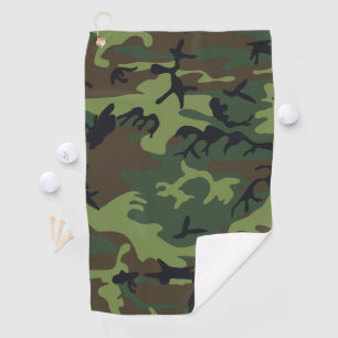 Toalla De Golf Camo militar de la Selva Verde