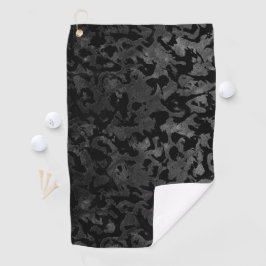 Toalla De Golf Camo moderno - Negro y gris oscuro - camuflaje