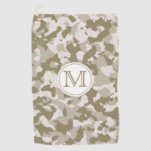 Toalla De Golf Camo verde Monogramación del patrón de camuflaje