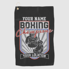 Toalla De Golf Campeones de Boxeo Personalizados Boxer Fitness Gi