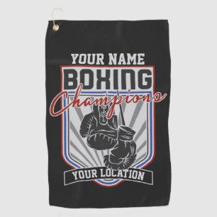 Toalla De Golf Campeones de Boxeo Personalizados Boxer Fitness Gi