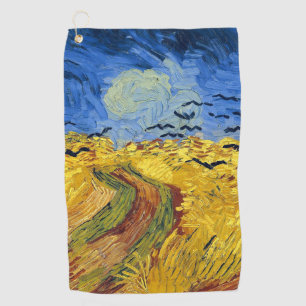 Toalla De Golf Campos de trigo de Van Gogh pintura impresionista