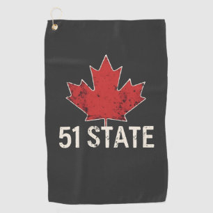 Toalla De Golf Canadá 51 Estado Trump Bandera estadounidense y ca