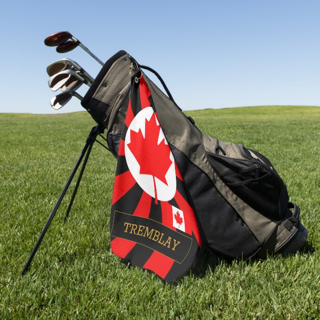 Toalla De Golf Canadá Golf y bandera canadiense premium / Patriot (Verde)