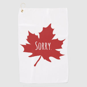 Toalla De Golf Canadiense gracioso