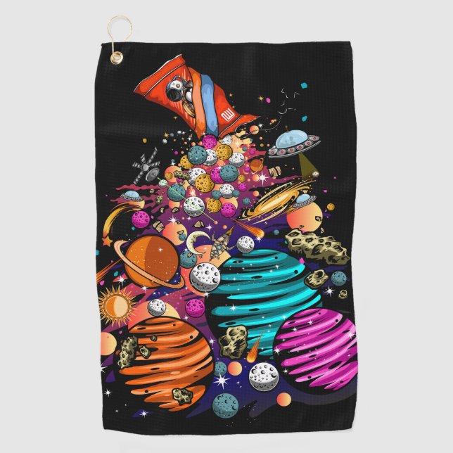 Toalla De Golf Candy espacial (Anverso)