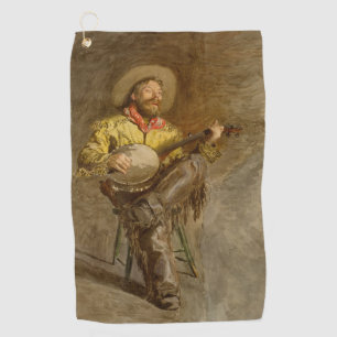 Toalla De Golf Cantando Cowboy Español con Banjo Jugando Canción