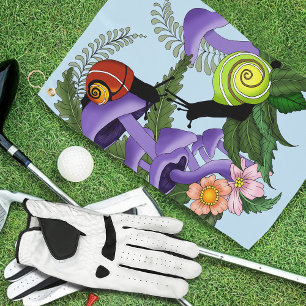 Toalla De Golf Caracoles Cubanos Hongos Purpura