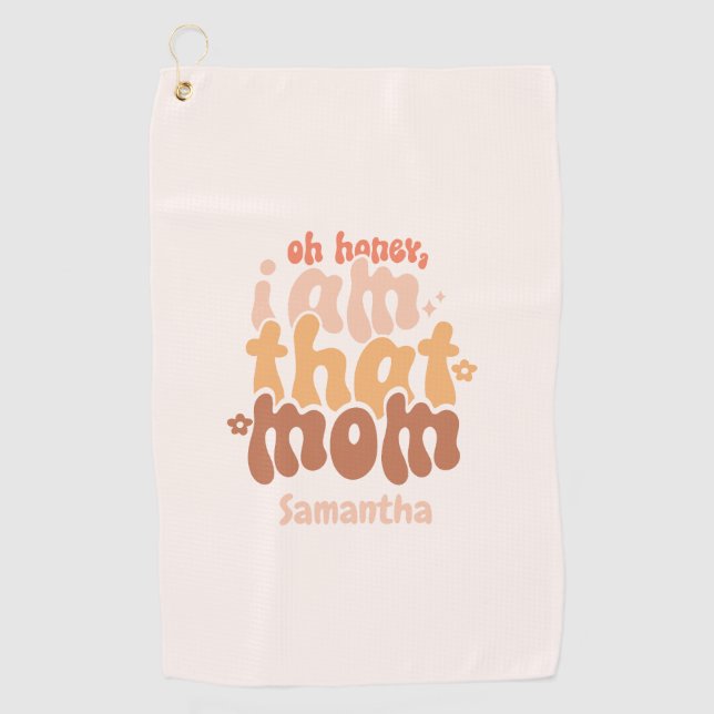 Toalla De Golf Cariño, Yo Soy Esa Mamá (Anverso)