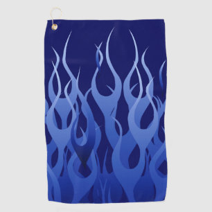 Toalla De Golf Carreras azul llama a la decoración en un 