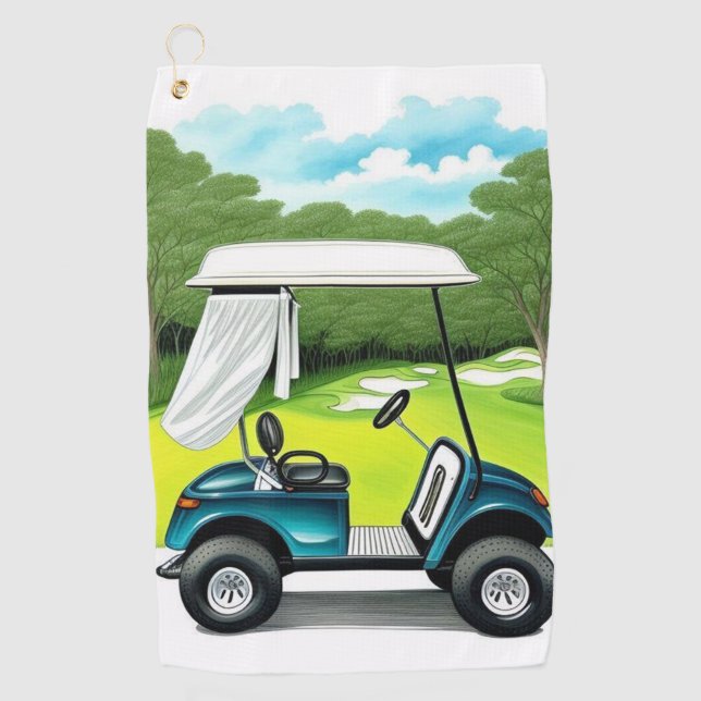 Toalla De Golf Carro de golf (Anverso)