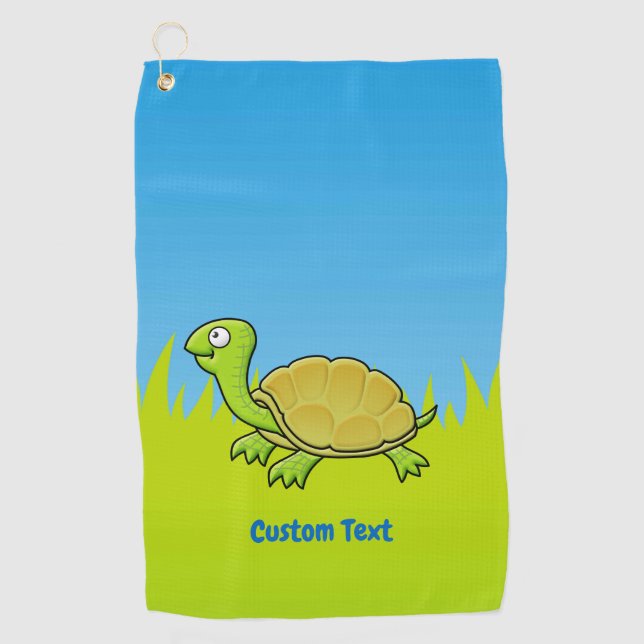 Toalla De Golf Cartoon Turtle (Anverso)