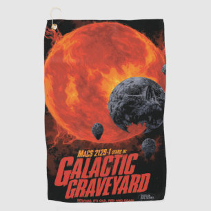 Toalla De Golf Cementerio Espacial Calavera Halloween Galaxia de
