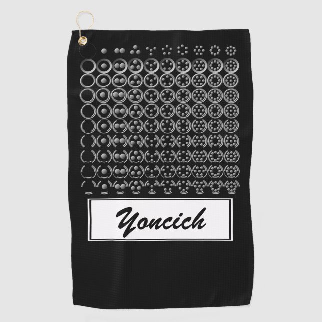 Toalla De Golf Centesimal Number Chart S-L by Kenneth Yoncich (Anverso)