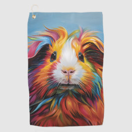 Toalla De Golf Cerdo de Guinea vibrante