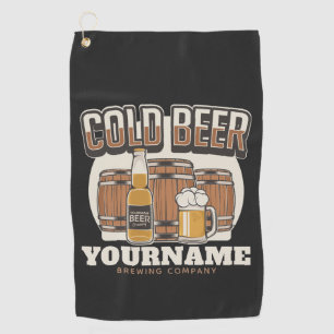 Toalla De Golf Cerveza Fría Personalizada Fábrica de Cerveza de R