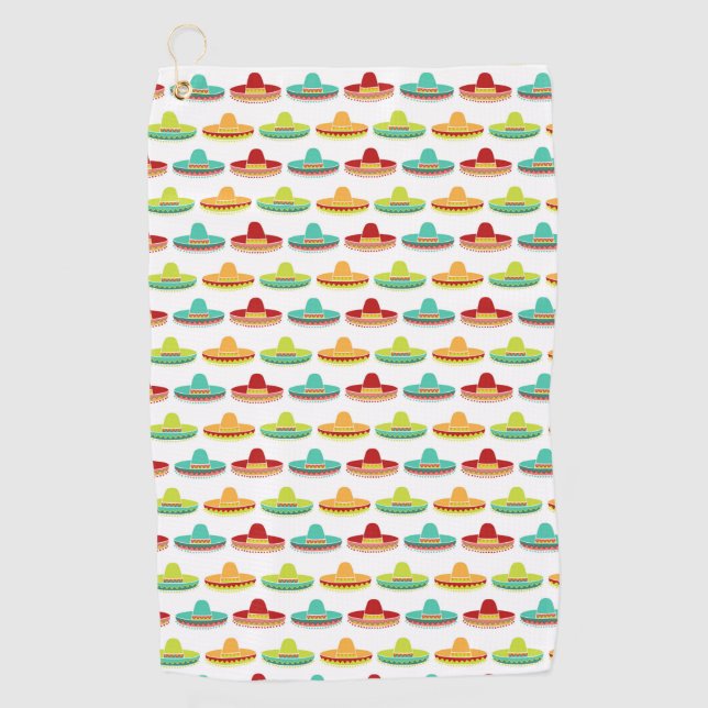 Toalla De Golf Cinco de Mayo Sombrero Mariachi Cultura Mexicana (Anverso)