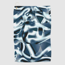 Cintas curvadas que se superponen, tonos cromados 