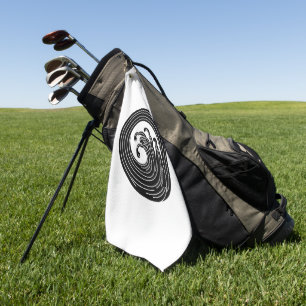 Toalla De Golf Círculo de onda en remolino