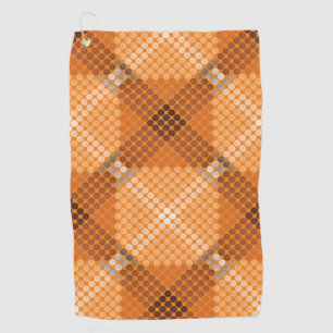 Toalla De Golf Círculos de color gris a marrón sobre naranja, for