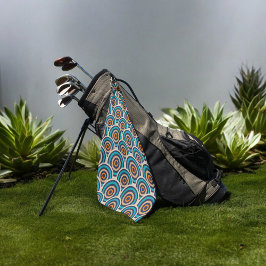 Toalla De Golf círculos retro