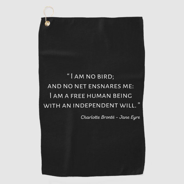 Toalla De Golf Cita 2 de Jane Eyre - Estilo clásico (Anverso)