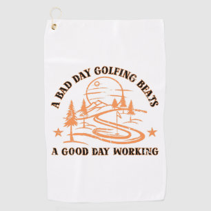Toalla De Golf Cita divertida de golf   Golfing Lover