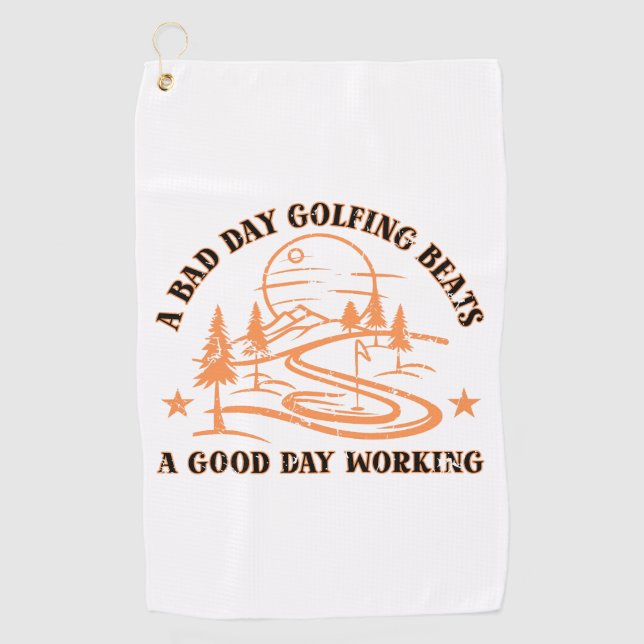 Toalla De Golf Cita divertida de golf | Golfing Lover (Anverso)