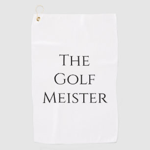 Toalla De Golf Cita divertida de Golf Meister Blanca