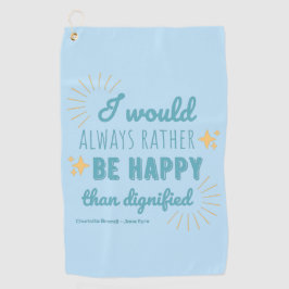 Toalla De Golf Cita Jane Eyre I - Edición Azul