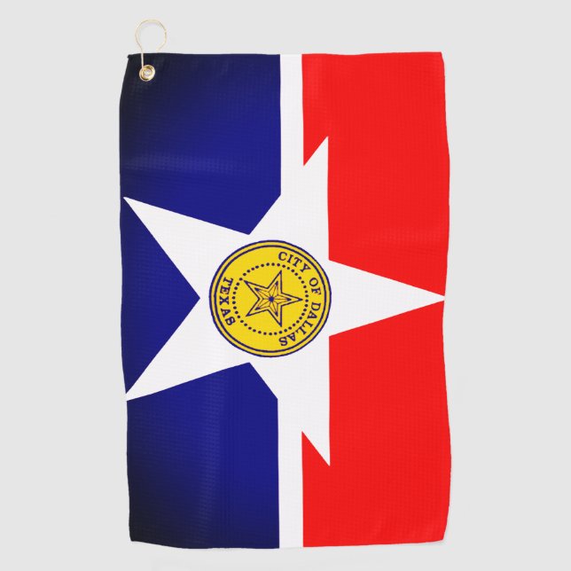 Toalla De Golf Ciudad de Dallas, Texas Golf Towel (Anverso)