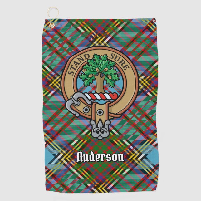 Toalla De Golf Clan Anderson Escudo Golf Towel (Anverso)