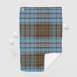 Toalla De Golf Clan Anderson Plaid Tartan Verde azulada Brown Che