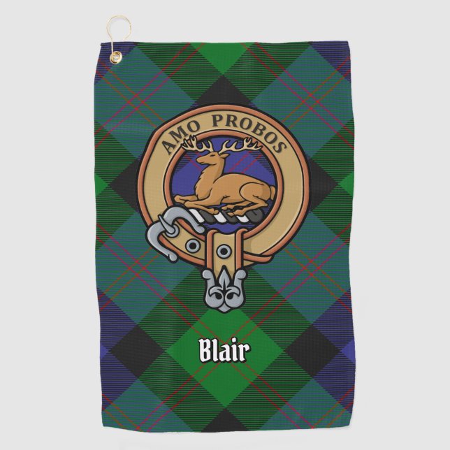 Toalla De Golf Clan Blair Escudo Golf Towel (Anverso)