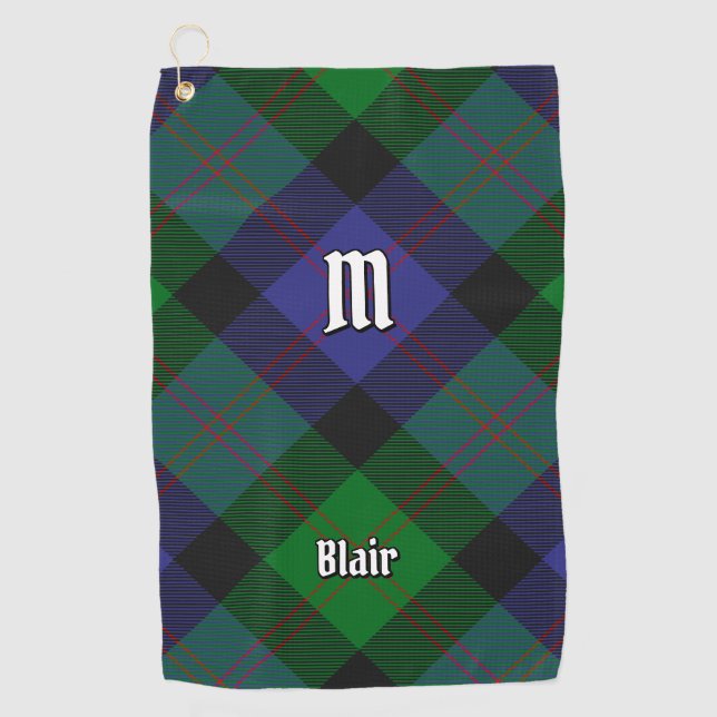 Toalla de golf Clan Blair Tartan (Anverso)