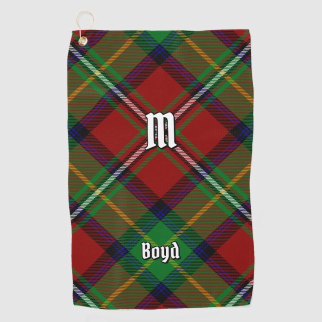 Toalla De Golf Clan Boyd Tartan (Anverso)