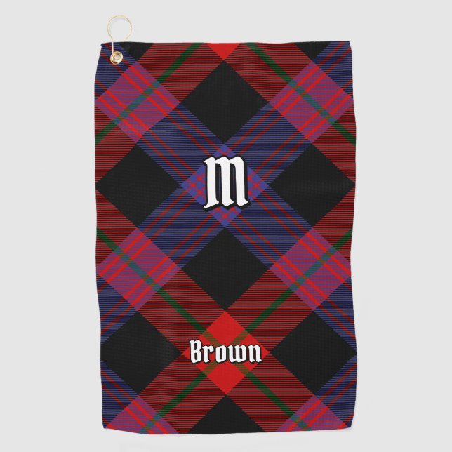 Toalla De Golf Clan Brown Tartan (Anverso)
