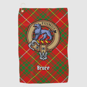 Toalla De Golf Clan Bruce Escudo sobre Tartán