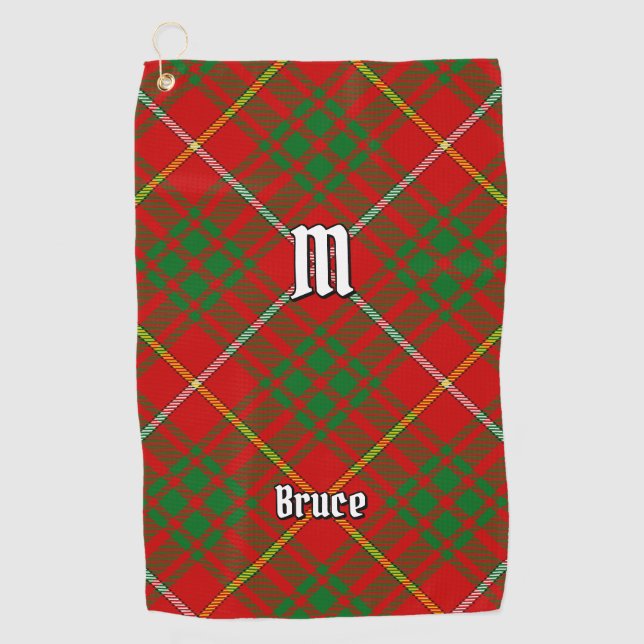Toalla De Golf Clan Bruce Tartan (Anverso)