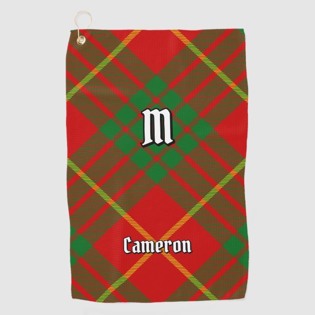 Toalla De Golf Clan Cameron Tartan (Anverso)