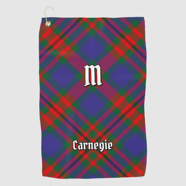 Toalla De Golf Clan Carnegie Tartan (Anverso)