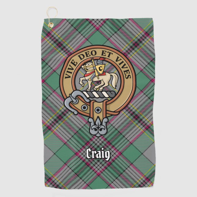 Toalla De Golf Clan Craig Escudo Golf Towel (Anverso)