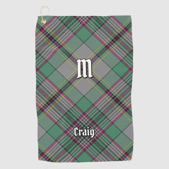 Toalla De Golf Clan Craig Tartan Golf Towell (Anverso)